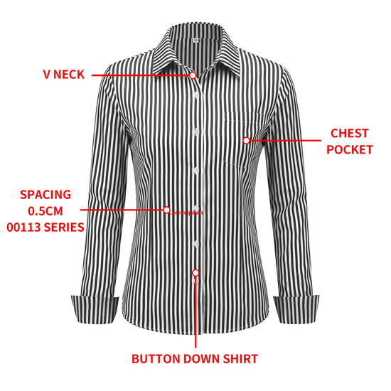 CUNLIN women's button down shirt — wrinkle resistant cotton blend blouse