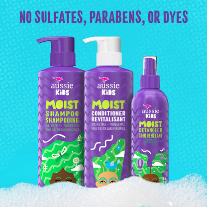 Aussie Kids hair care bundle set - shampoo, conditioner and detangler spray