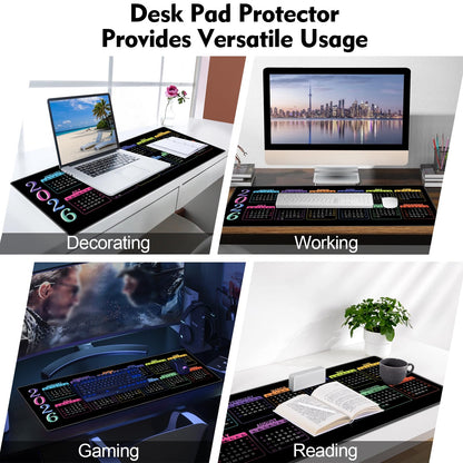 Galdas mouse pad — extra large non-slip rubber with stitched edges for home office