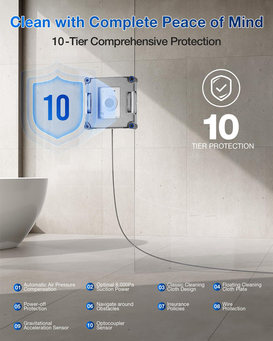 ECOVACS WINBOT — Window cleaning robot with smart navigation technology