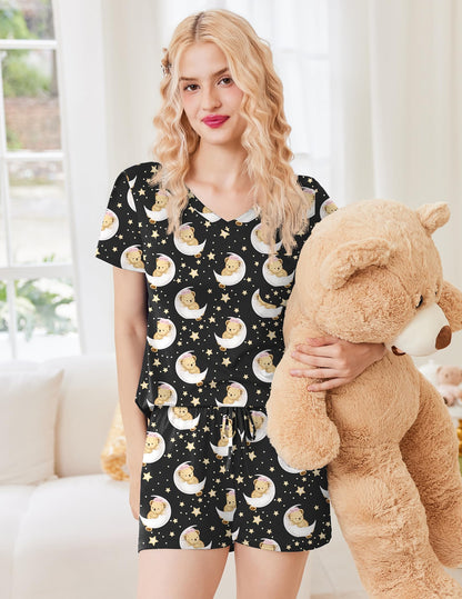 Ekouaer pajama sets — soft short sleeve lounge and sleepwear