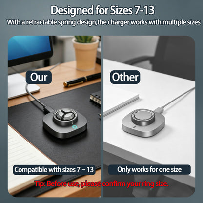 Charger Compatible with Oura Ring Gen 4: Fast Charging Dock for Size 7/8/9/10/11/12/13 with USB-C Cable (Not Compatible with Ring Gen 3)