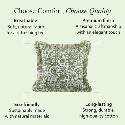 Ruffle decorative pillow cover — ruffle design