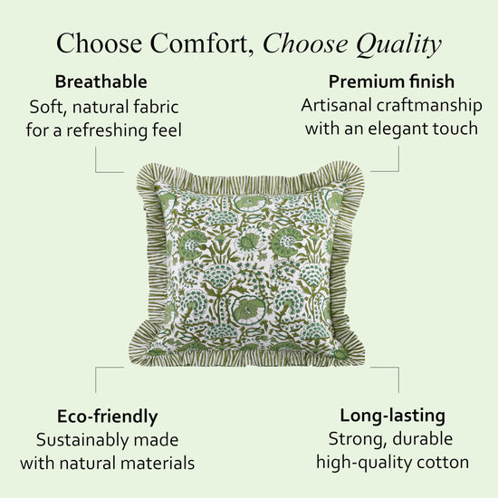 Ruffle decorative pillow cover — ruffle design