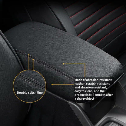 AOMSAZTO armrest cover — black for 2018-2024 Audi Q5