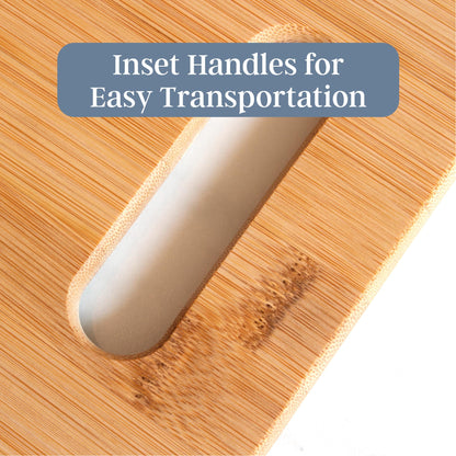 Bamboo cutting board set — Three sizes, reversible design by Totally Bamboo