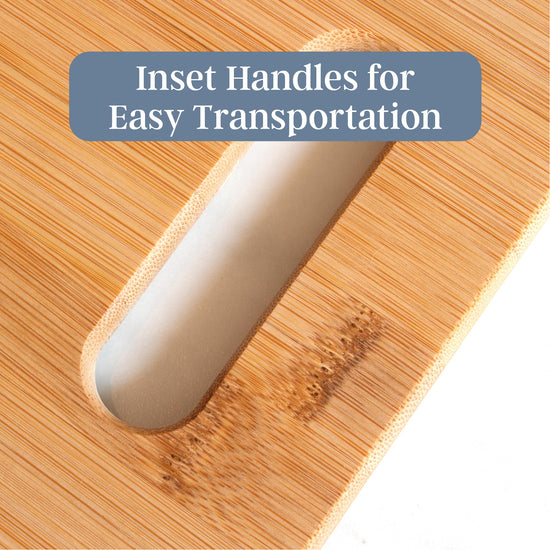 Bamboo cutting board set — Three sizes, reversible design by Totally Bamboo