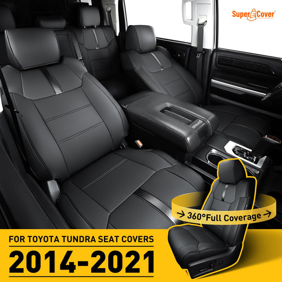 Super cover for Toyota Tundra seat covers with carbon fiber