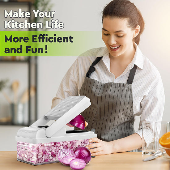 Food slicer — 12-in-1 vegetable chopper by MealHelper
