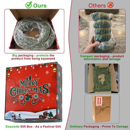 Cedar garland — Christmas decor for mantle, stairs, tables, and fireplaces