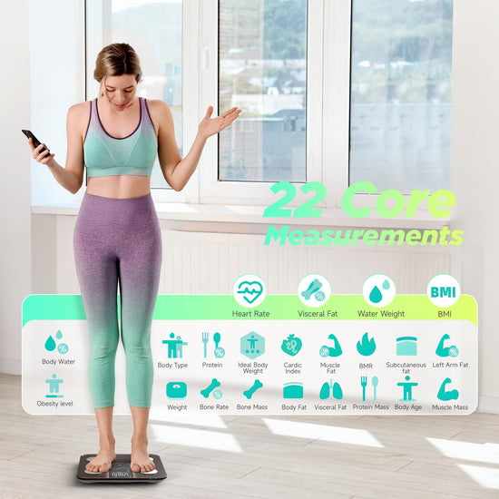 RunStar weigh scale — smart scale with 8-in-1 VA display and body composition app sync