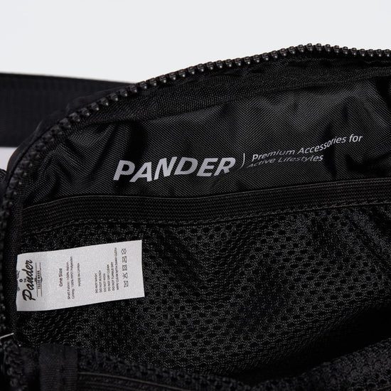 Pander two way zipper fanny pack - water repellent nylon waist pack for women