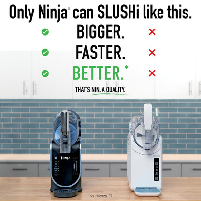 Ninja slushi machine — rapid chill technology with easy fill vessel and preset programs