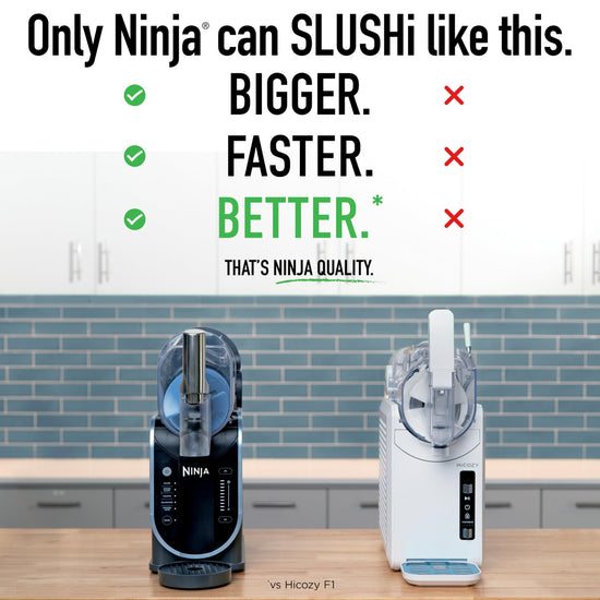 Ninja slushi machine — rapid chill technology with easy fill vessel and preset programs