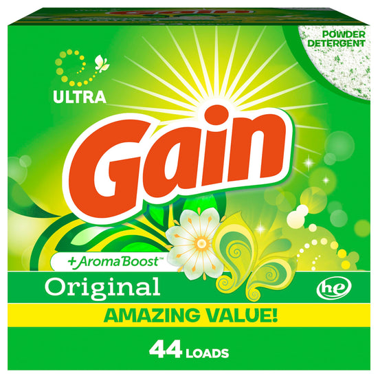 Gain laundry detergent — original scent, HE compatible