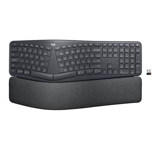 Logitech ERGO wireless ergonomic keyboard — wireless design for comfort and support