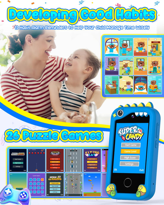 ELECTRONIC LEARNING TOY — No internet or calls, HD camera and music player for kids 3-8 years old
