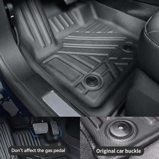 AOMSAZTO vehicle mat — All weather floor liners for Ford Mustang 2015-2026