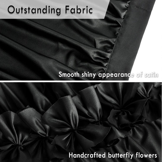 Curtain — Ruffled design for bathroom by Homechoice Decor 72 x 72