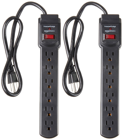 Power strip — Amazon Basics led indicator 6 outlets 6 ft cord