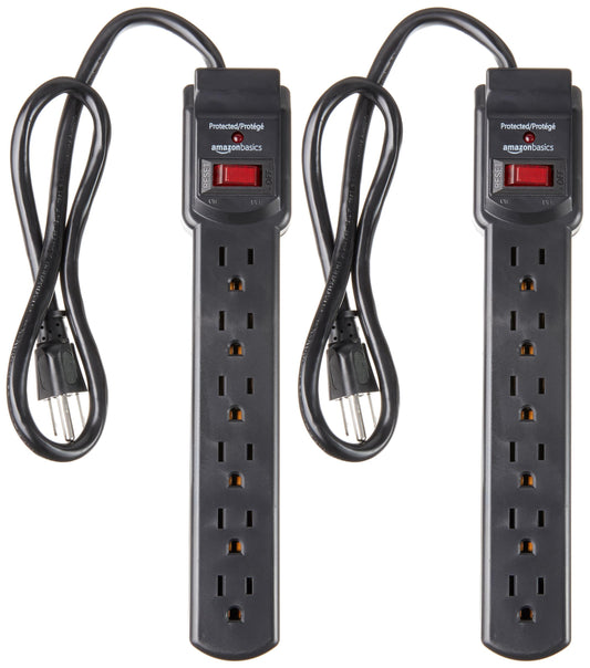 Power strip — Amazon Basics led indicator 6 outlets 6 ft cord
