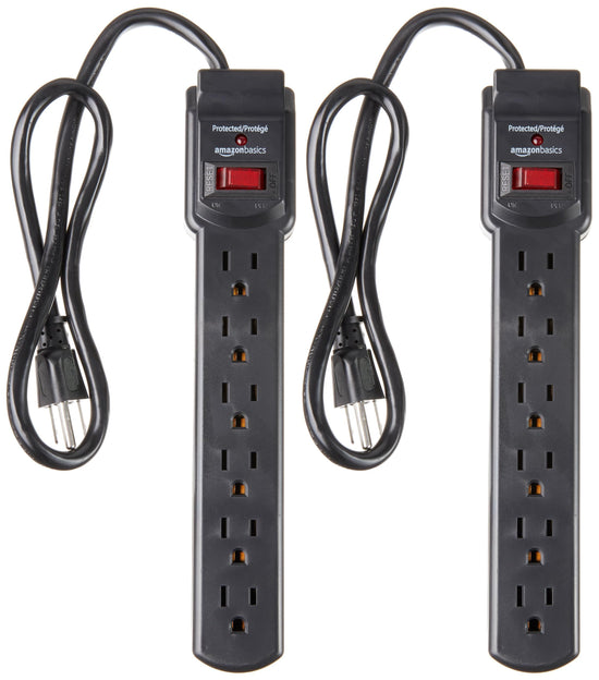Power strip — Amazon Basics led indicator 6 outlets 6 ft cord