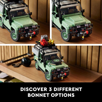 LEGO Icons Land Rover Classic Defender 90 — Building set with realistic details for adults 18+