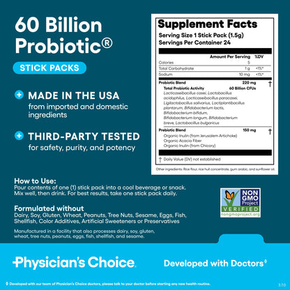 Physician's CHOICE probiotic and digestive enzyme - gut health support
