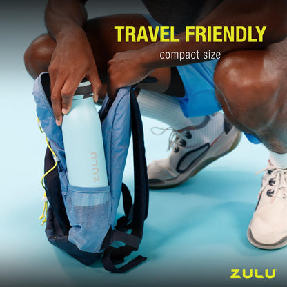 ZULU Ace thermos with chug spout and leak-proof locking lid for school and travel.