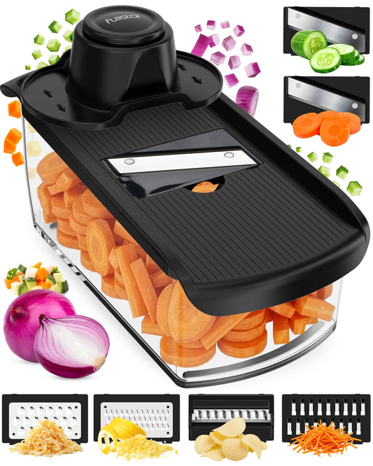 Fullstar food slicer — versatile kitchen gadget with safety glove and multiple functions