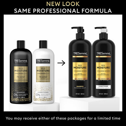 TRESemmé rich moisture shampoo and conditioner with vitamin E and biotin 28 oz