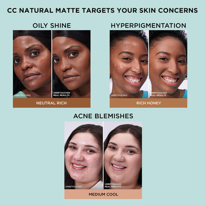 IT Cosmetics CC+ Cream — Natural matte foundation with SPF 40 and shine control