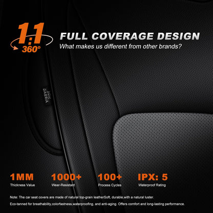 Vehicle seat cover — AOMSAZTO custom fit for Chevy Colorado and GMC Canyon 2023-2026