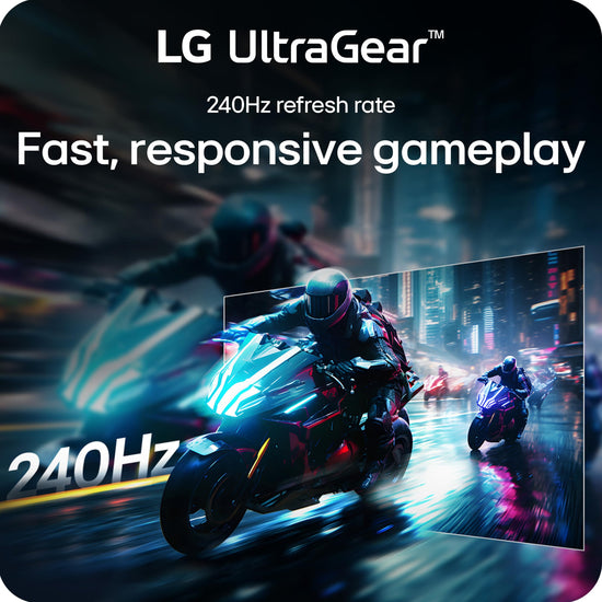 LG 27GR83Q-B gaming monitor — 27-inch QHD with 240Hz refresh rate and G-Sync