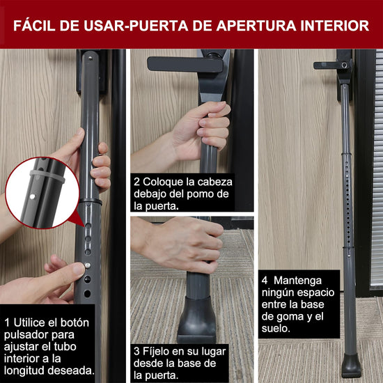 Doorstop — Heavy duty adjustable security bar for home and travel by AceMining