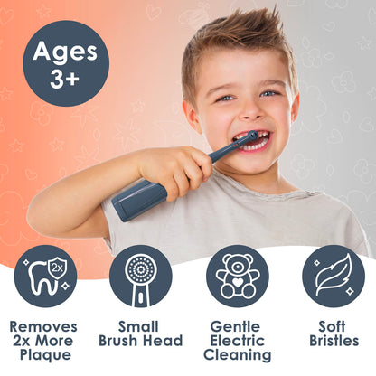 Brusheez electric toothbrush for kids with accessories set
