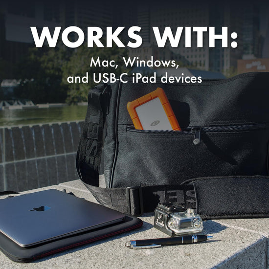 LaCie Rugged Mini external hard drive — portable design and durability