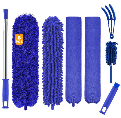 Microfiber duster — 100 inch telescoping extension pole for high ceilings