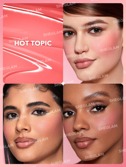 SHEGLAM face shaping makeup — Color Bloom liquid blush for cheeks