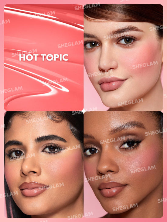 SHEGLAM face shaping makeup — Color Bloom liquid blush for cheeks