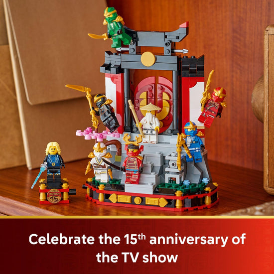 LEGO NINJAGO building toy - 15th anniversary ninja character display with minifigures 71866