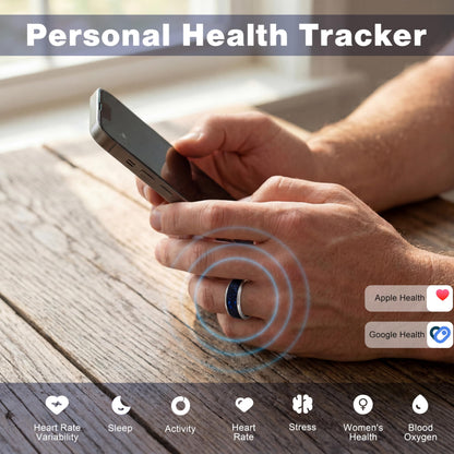CEVSTHO Smart Ring Fitness Tracker, Heart Rate&Sleep Tracker with SpO2