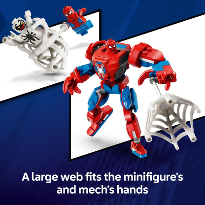 LEGO Marvel Spider-Man mech building toy set — includes Anti-Venom figure and vehicle