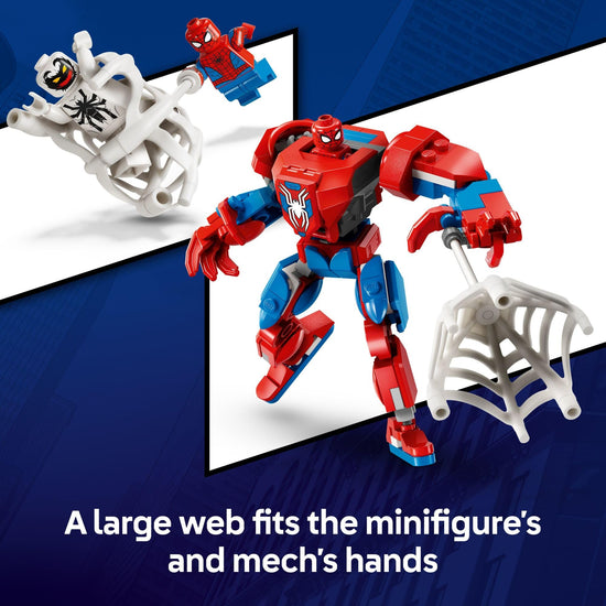 LEGO Marvel Spider-Man mech building toy set — includes Anti-Venom figure and vehicle
