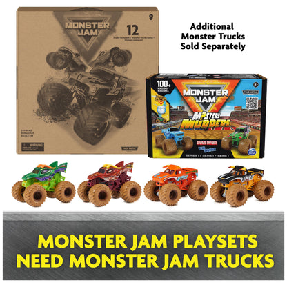 Monster Jam - toy vehicle set with monster trucks and accessories.