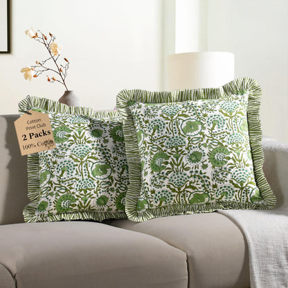 Ruffle decorative pillow cover — ruffle design