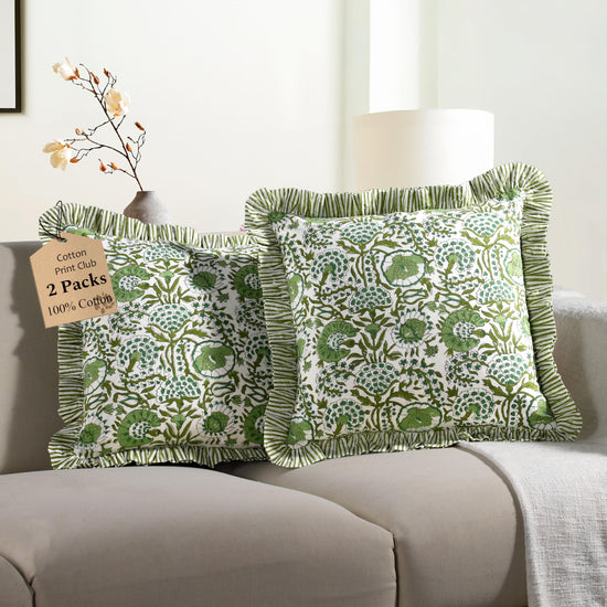 Ruffle decorative pillow cover — ruffle design