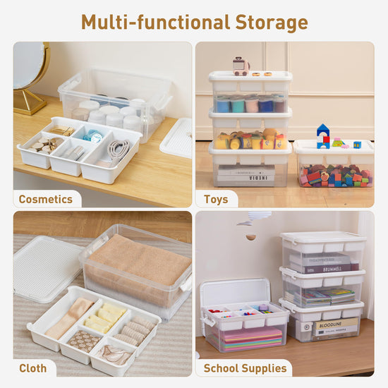 Citylife storage box — 5 compartments for organizing crafts
