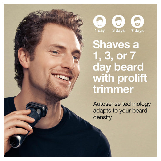 Braun Series 8 electric shaver — close and gentle on dense beards