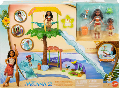 Toy figure playset — Moana's island adventure with Moana and Simea dolls